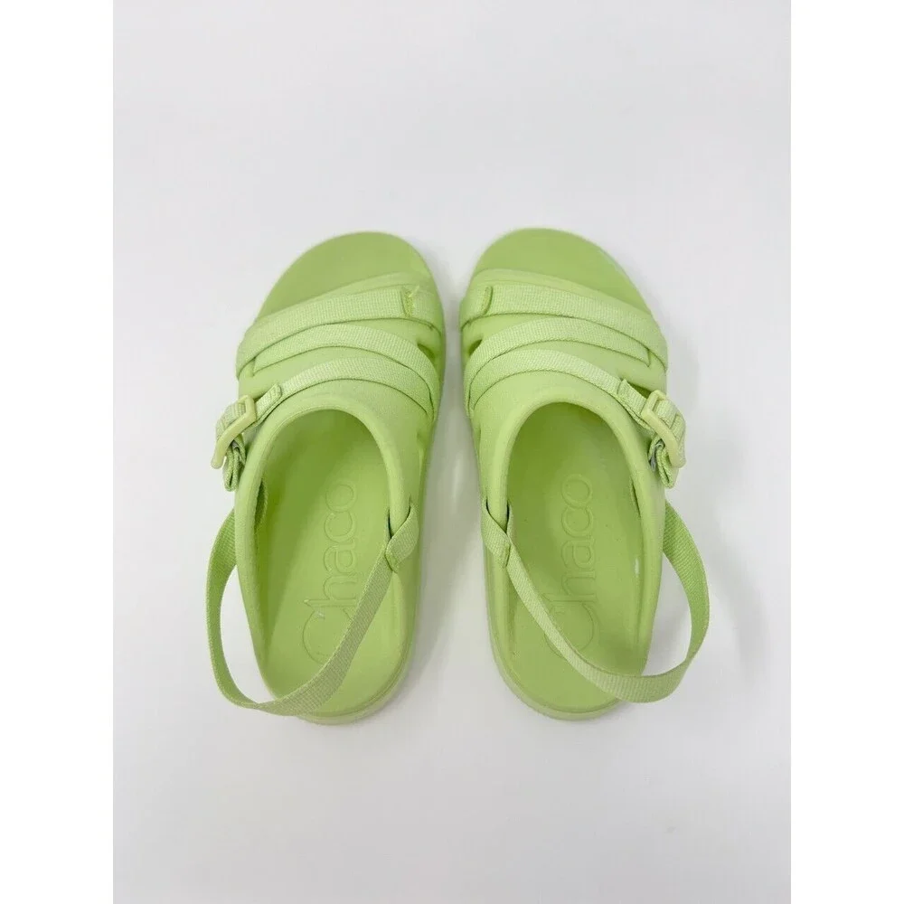 Chaco Chillos Kids Sandals Green Slip On Water Sport Outdoor Waterproof Size 4